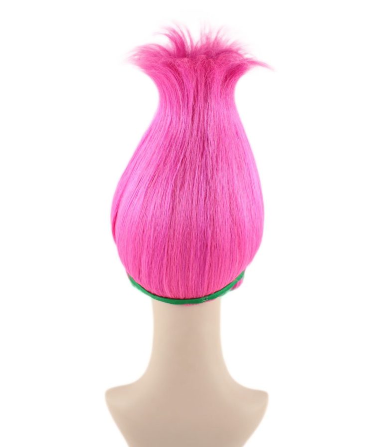 Pink Troll Princess Wig Back View