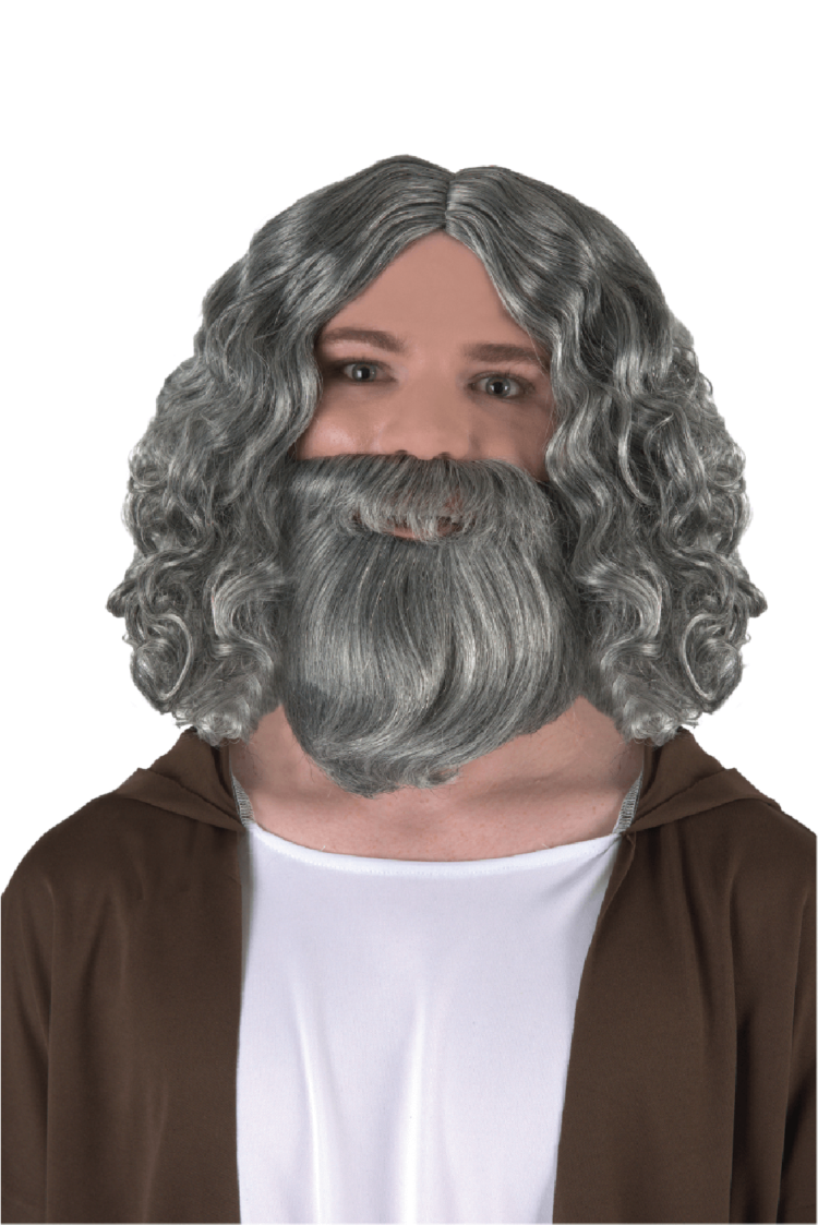 Biblical wig front view