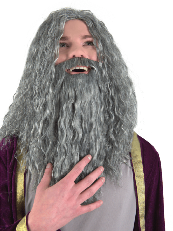 Wizard wig front view