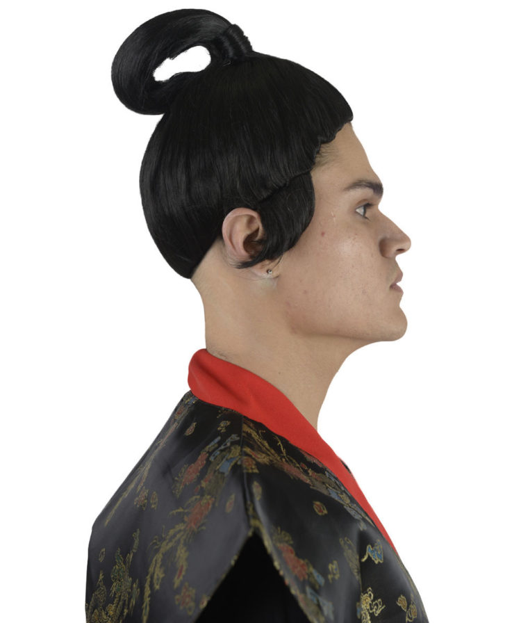 Samurai wig right side view