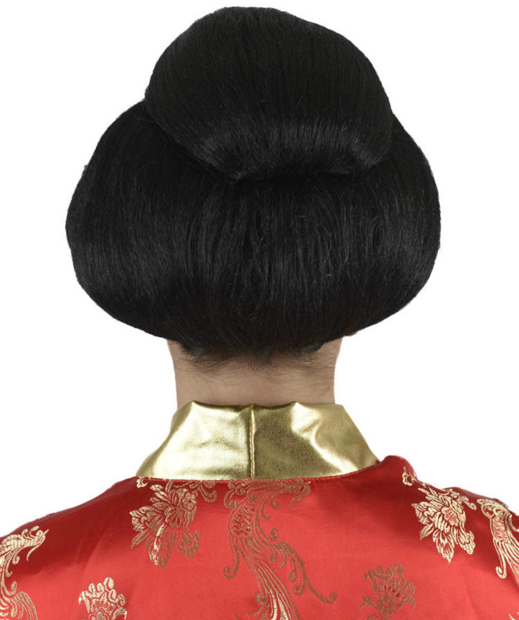 Geisha wig back view