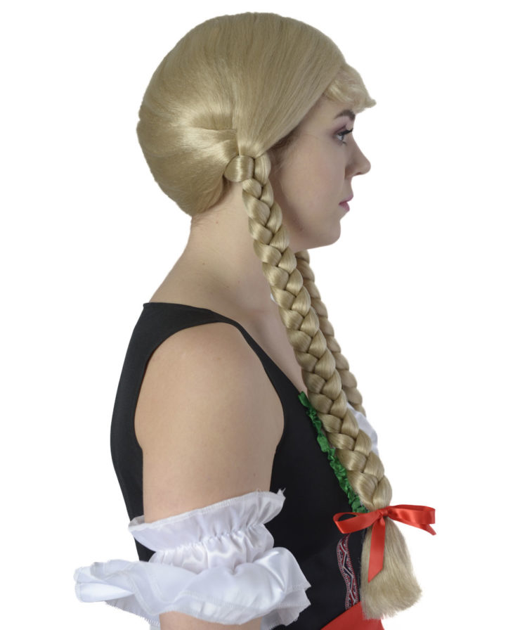 Dutch Girl Blonde Wig Right View