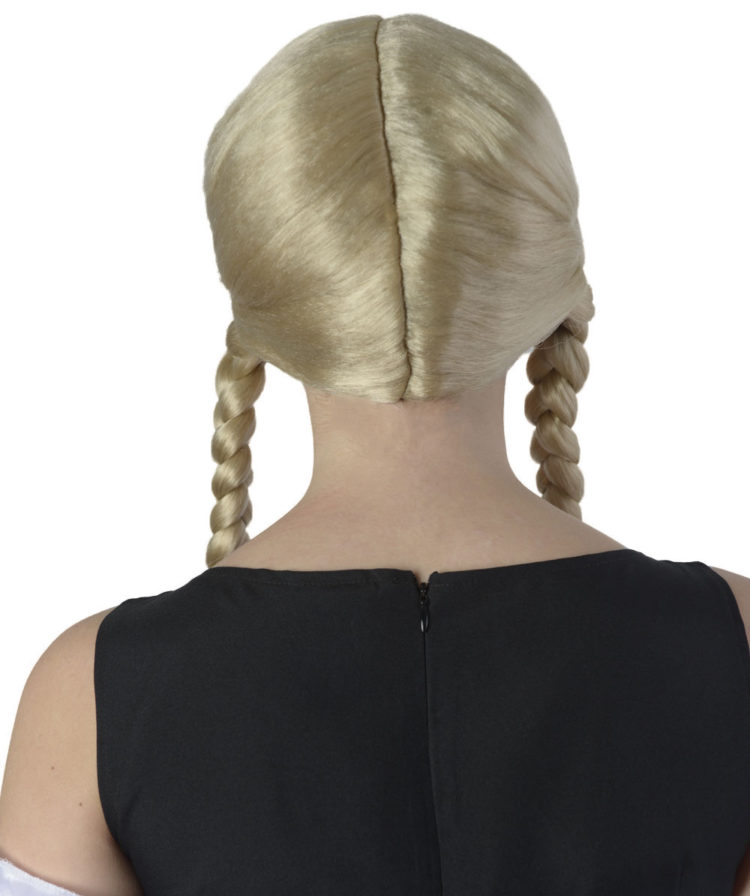 Dutch Girl Blonde Wig Back View