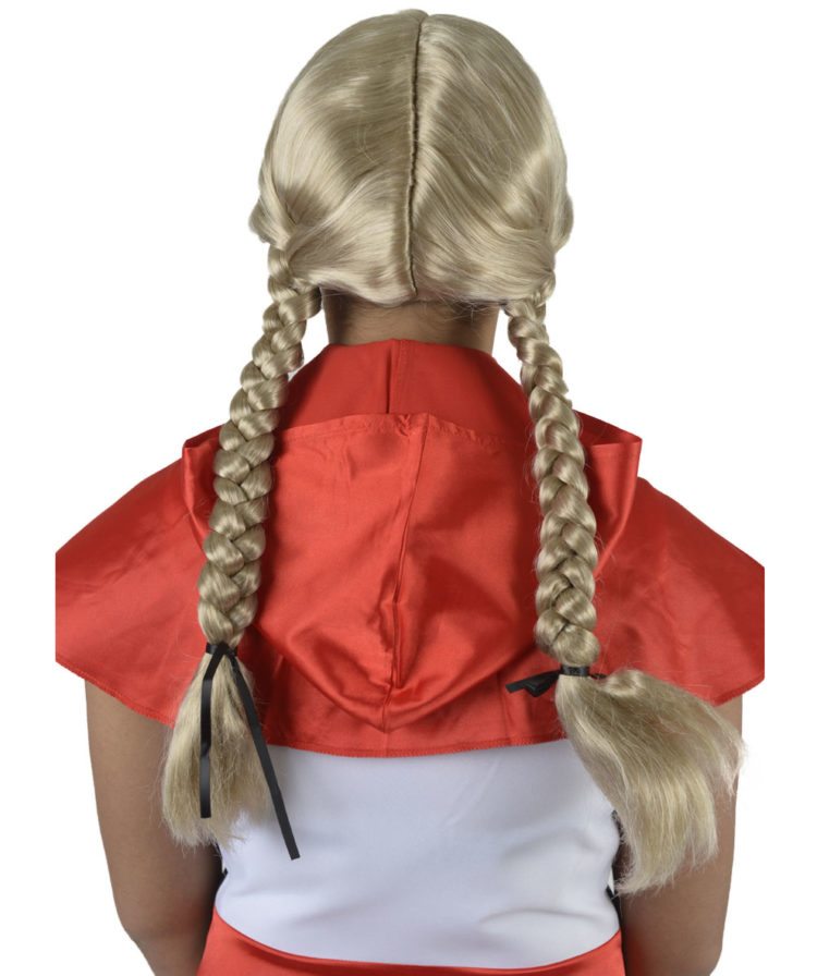 Blonde Country Girl Wig Back View