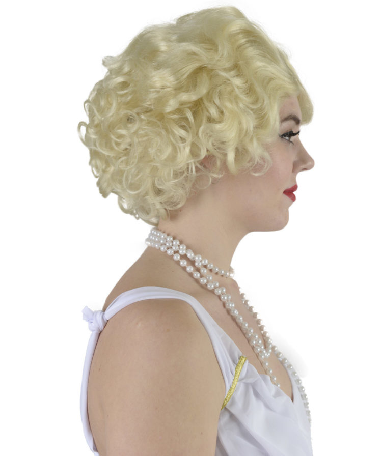 Marilyn wig right side view