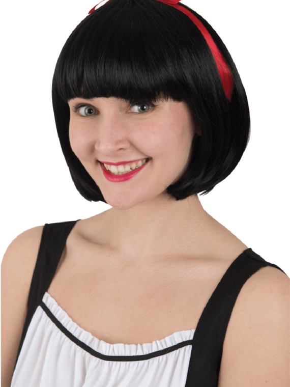 Black short bob wig