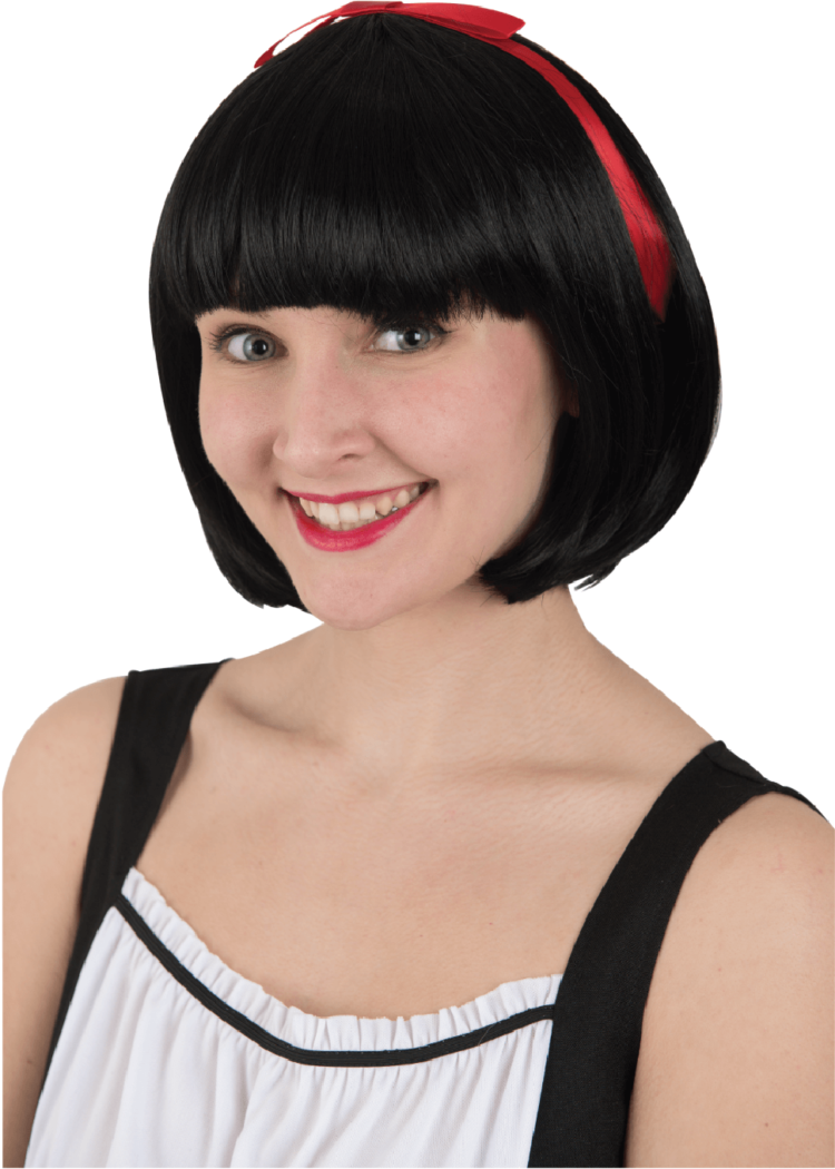 Black short bob wig