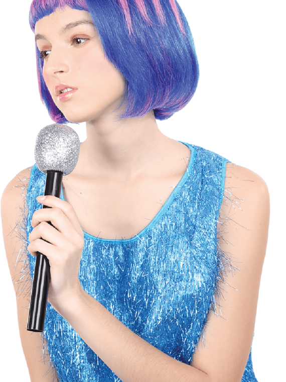 Purple Flapper Wig