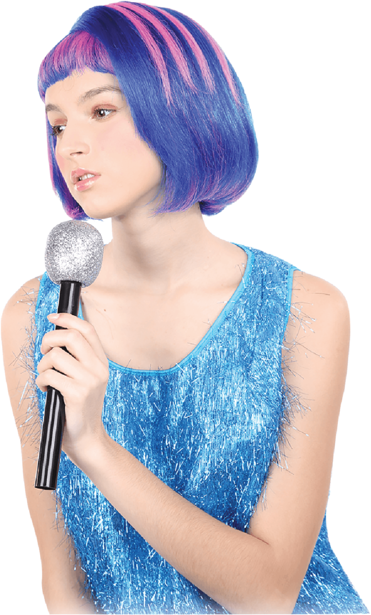 Purple Flapper Wig