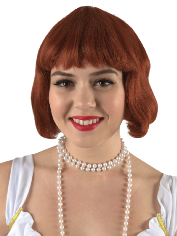 Brown Flapper Wig