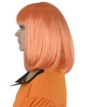 Orange Flapper Wig Left View