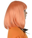 Orange Flapper Wig Side View