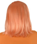 Orange Flapper Wig Back View