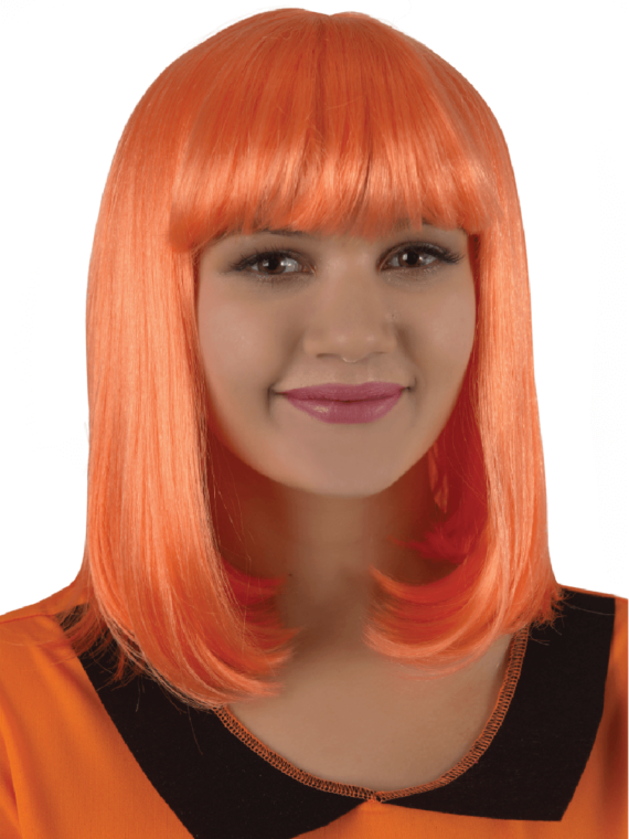Orange Flapper Wig