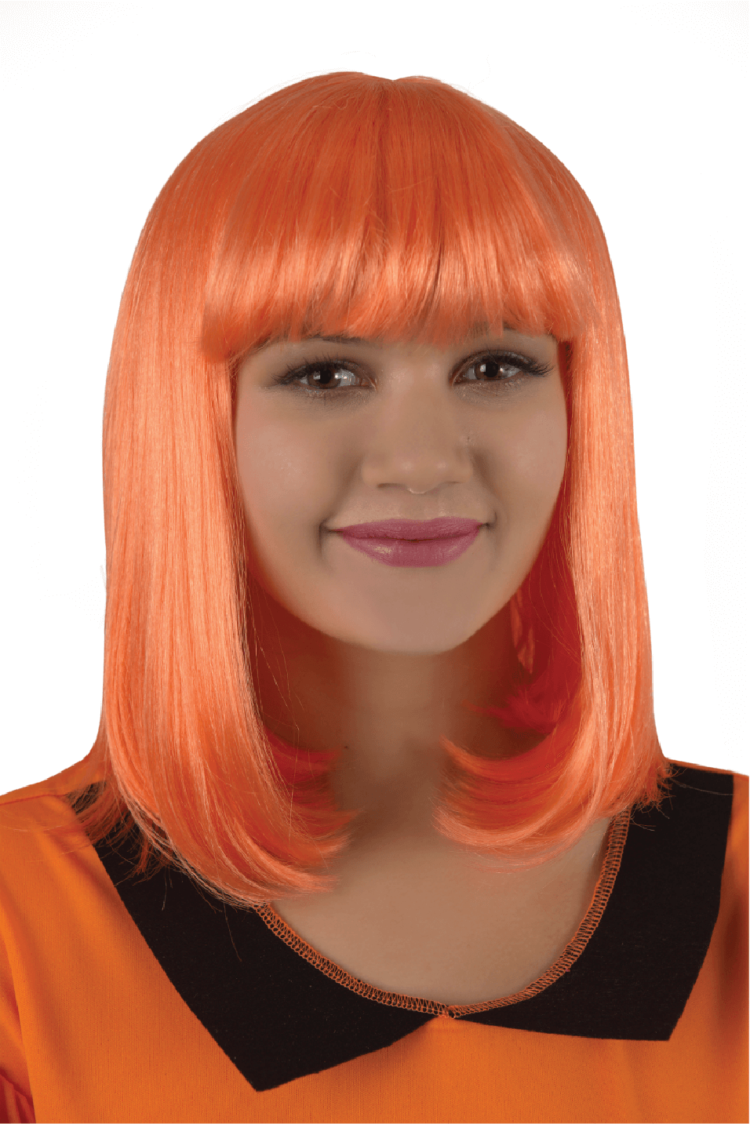 Orange Flapper Wig