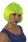 Neon Green Flapper Wig