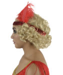 1920s Flapper Girl Wig Side View