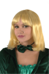 Blonde pageboy wig front view