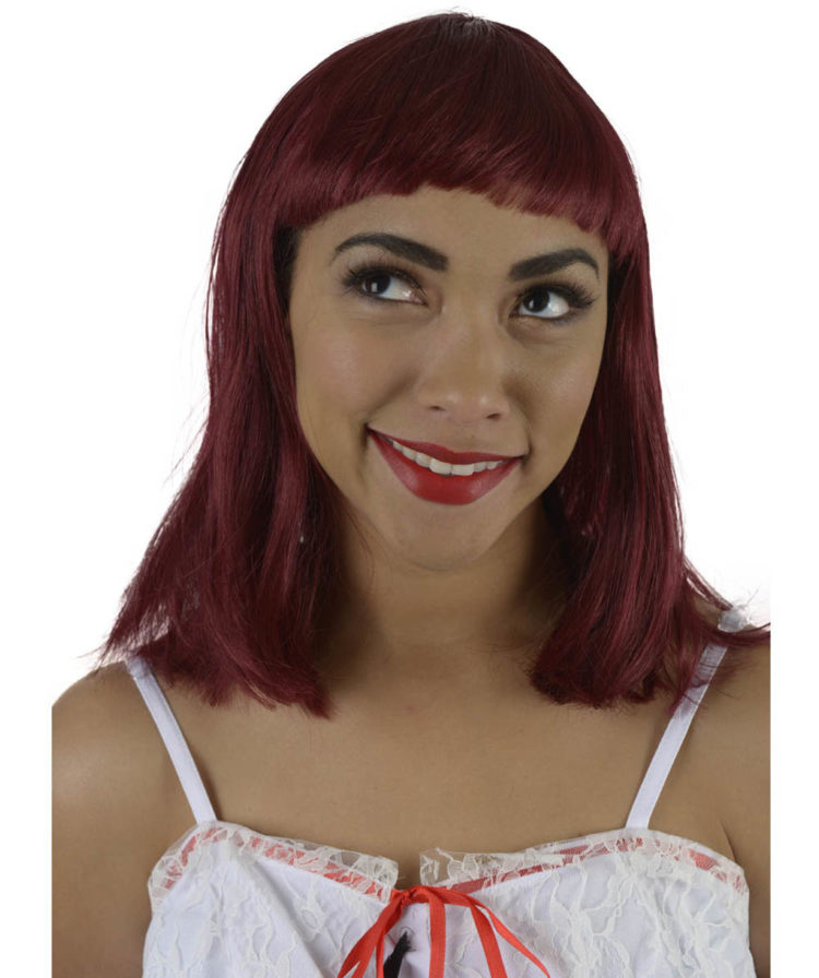 Red Pageboy Wig