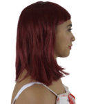 Red Pageboy Wig Side View