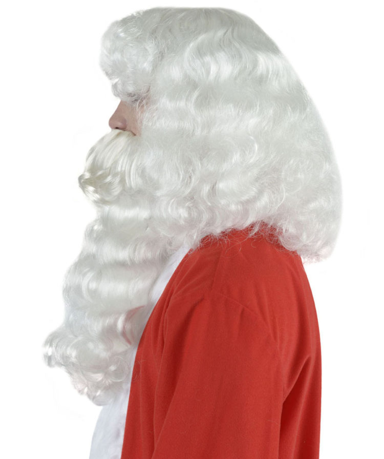 Santa wig and beard side view
